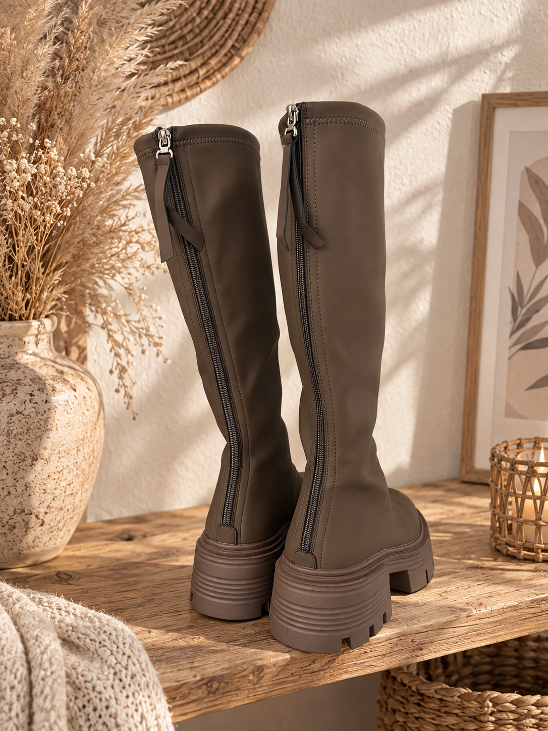 Stiefel "ALINDA" Chunky Plateau Stiefel