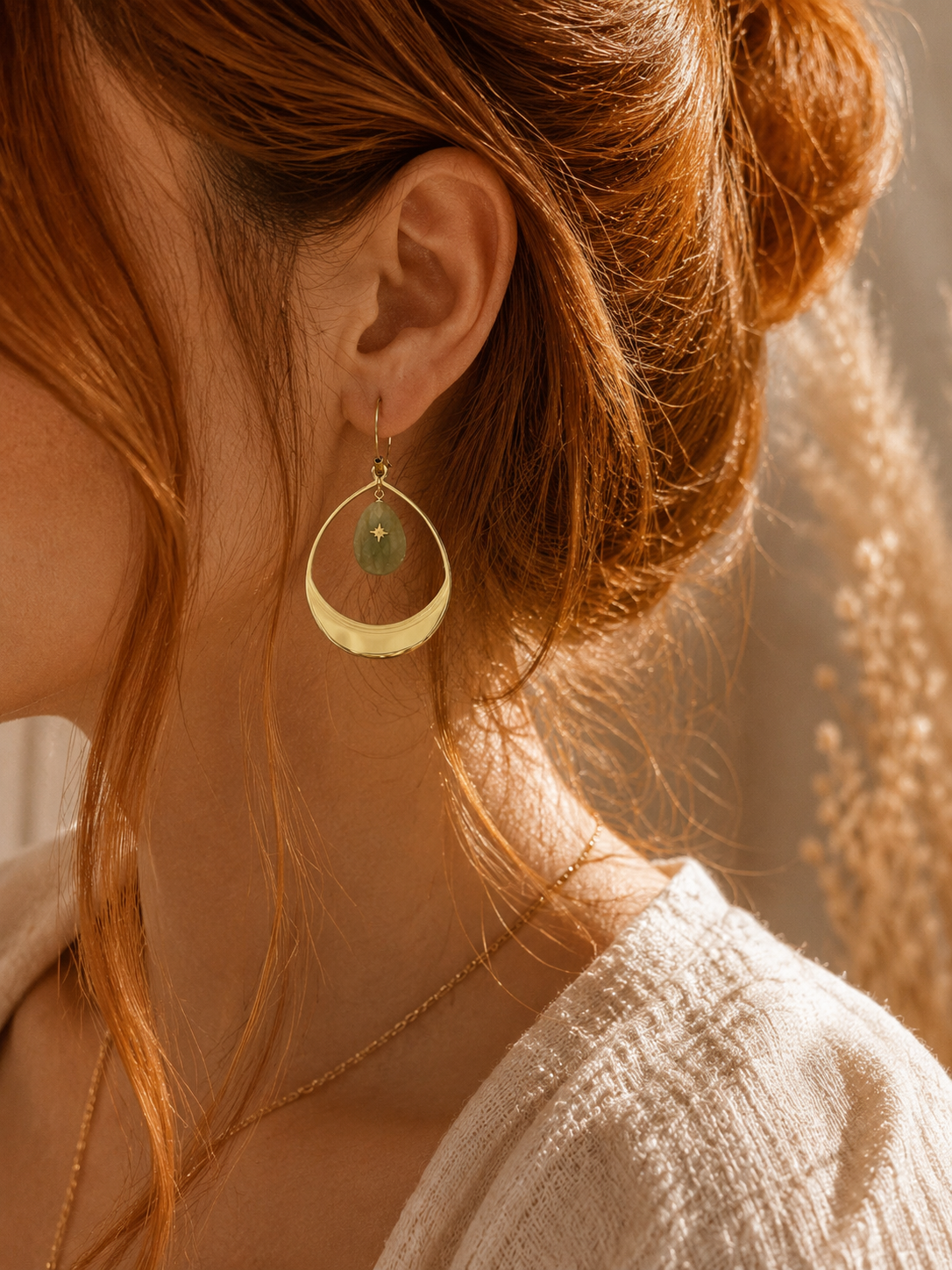 Ohrring "Jella" gold - im Boho Stil