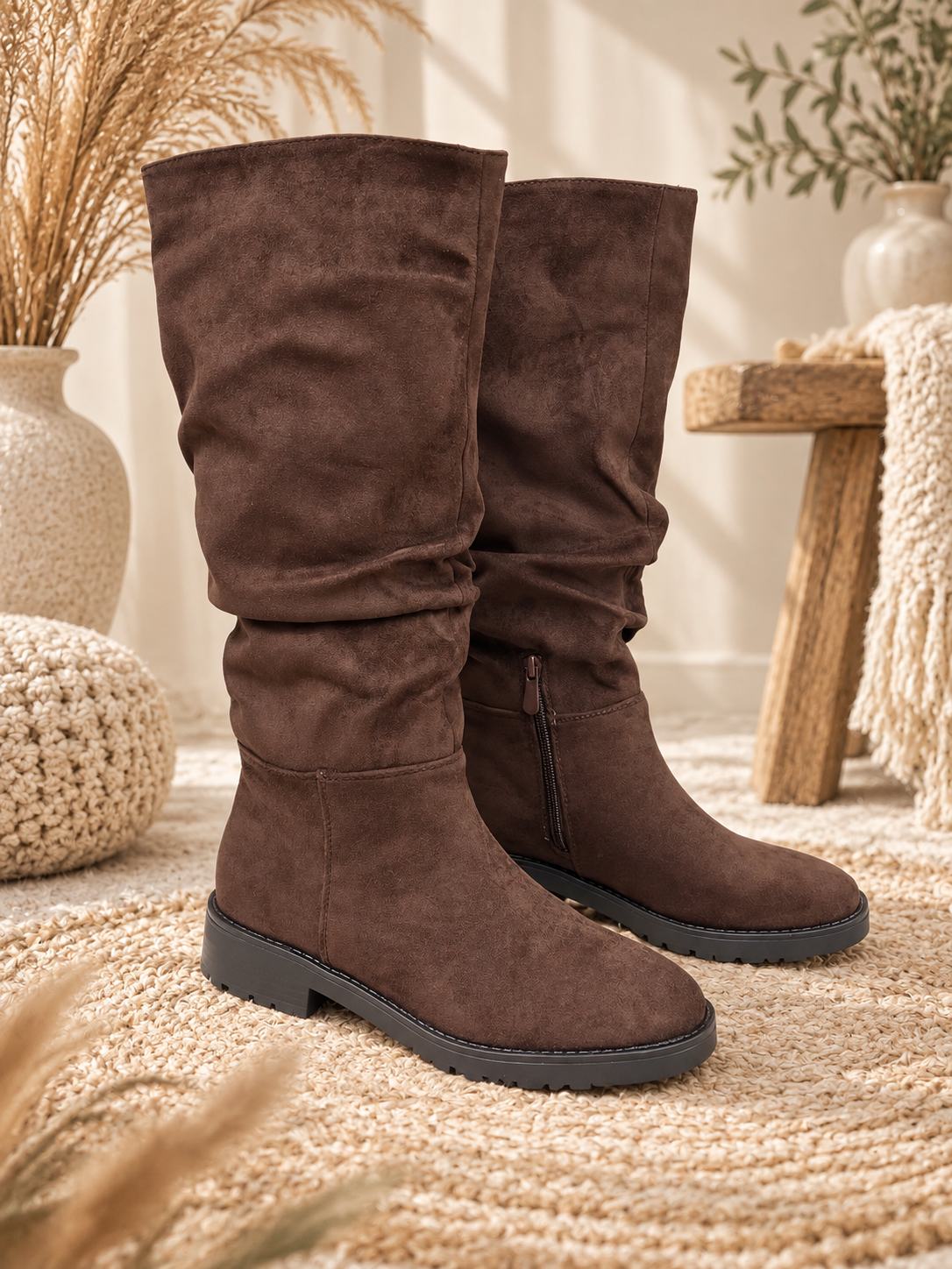 Slouch Stiefel "ALISSAN" - in Braun