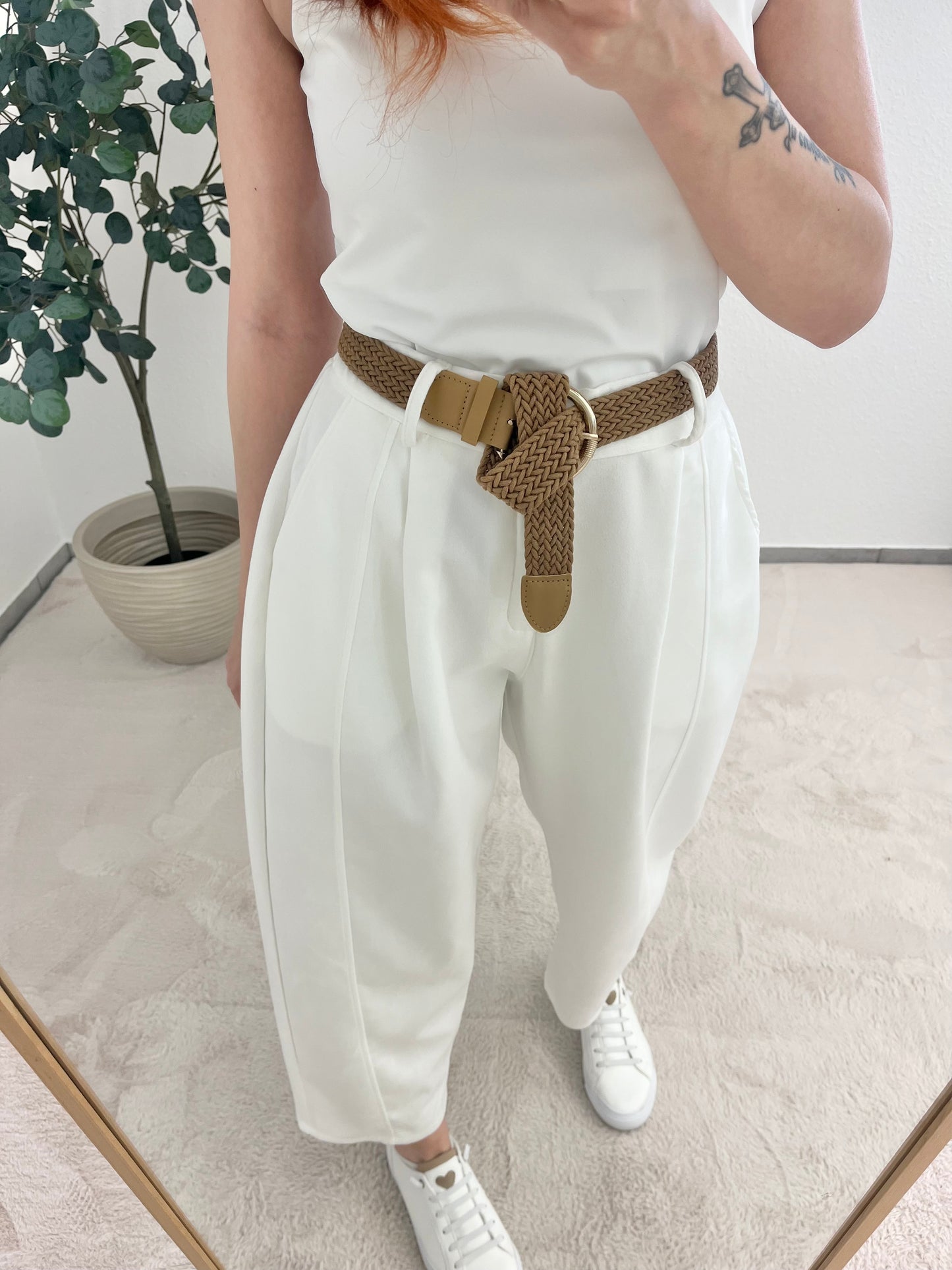 Wildlederlook Hose "Valeria"