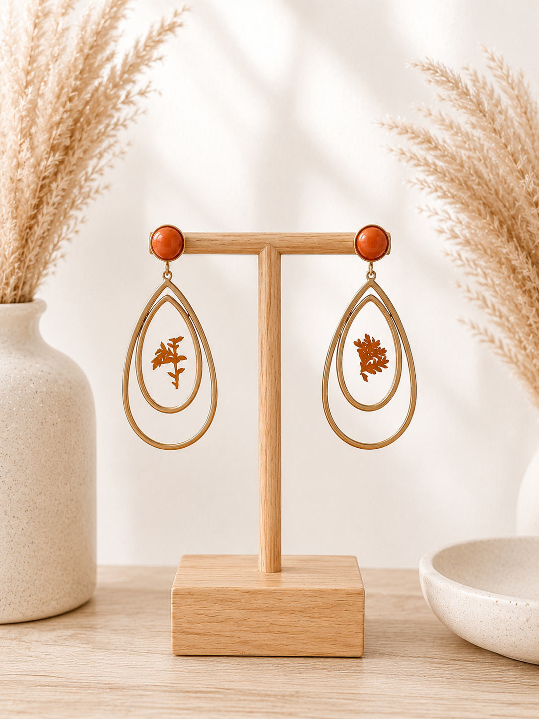 Ohrring "Bella" Gold Kupfer - Boholook Ohrring