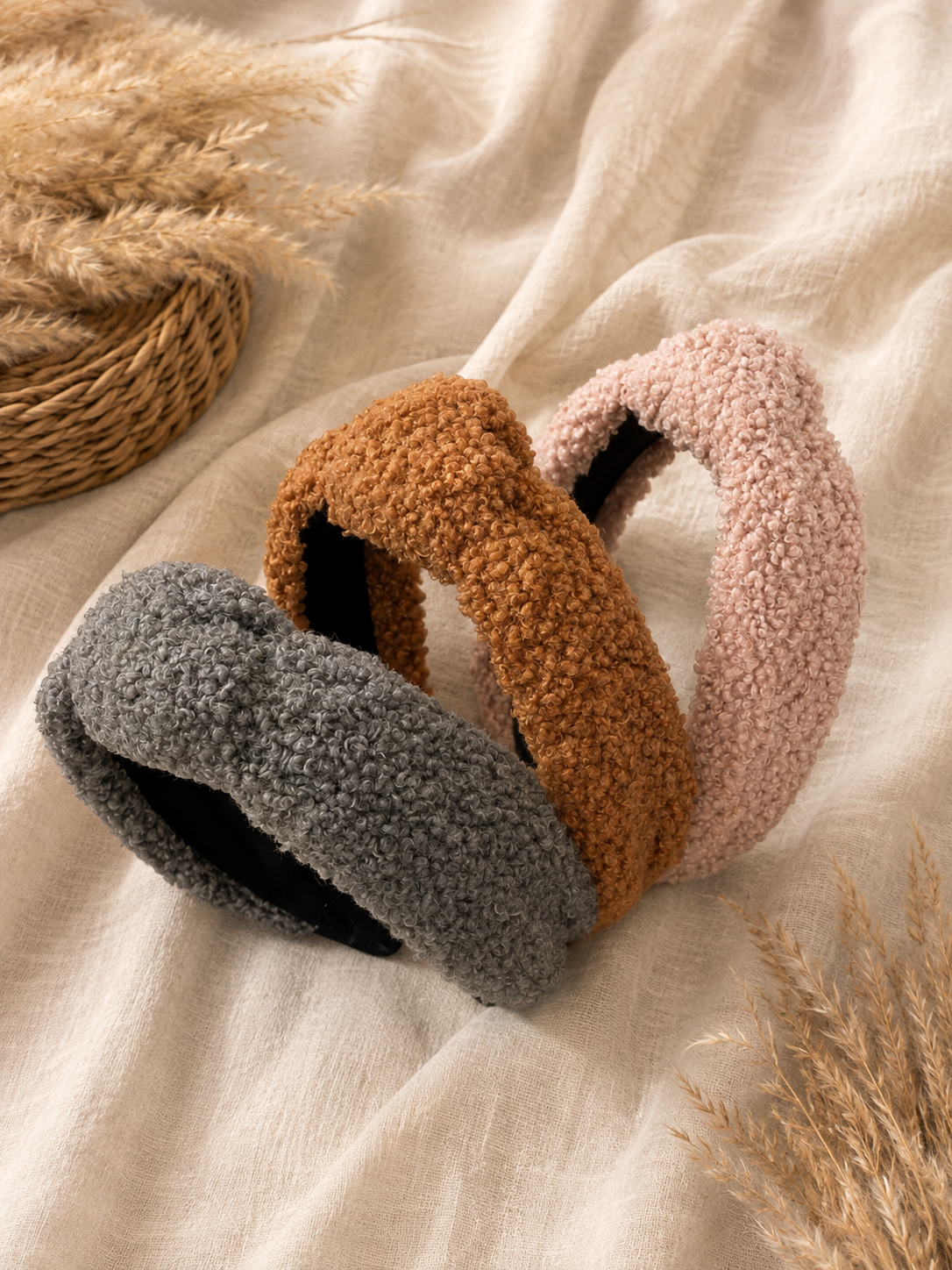 Teddy Haarreif mit Knotenoptik - verschiedene Farben
