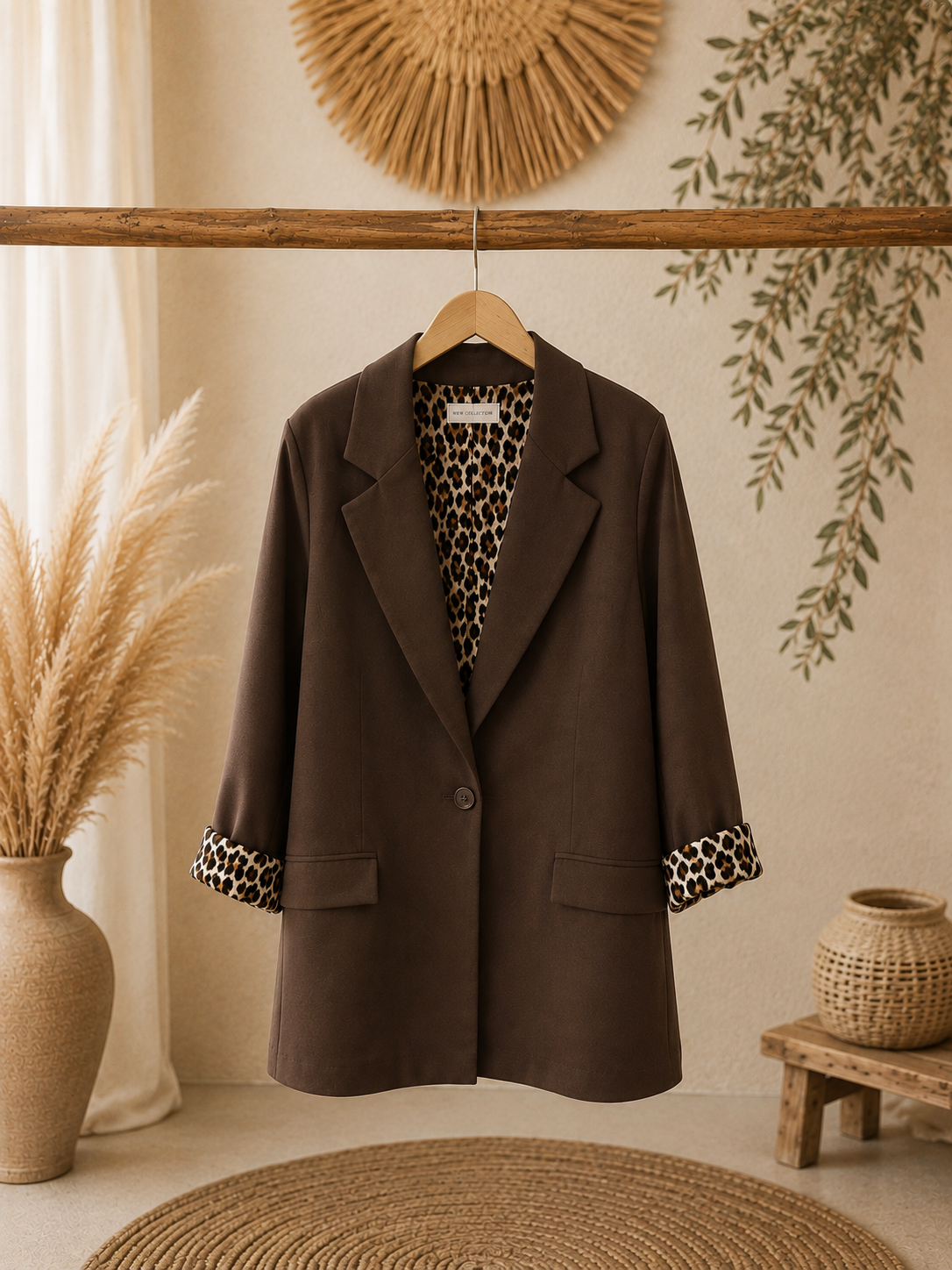 Blazer "LEOLY" - in Beige / Braun