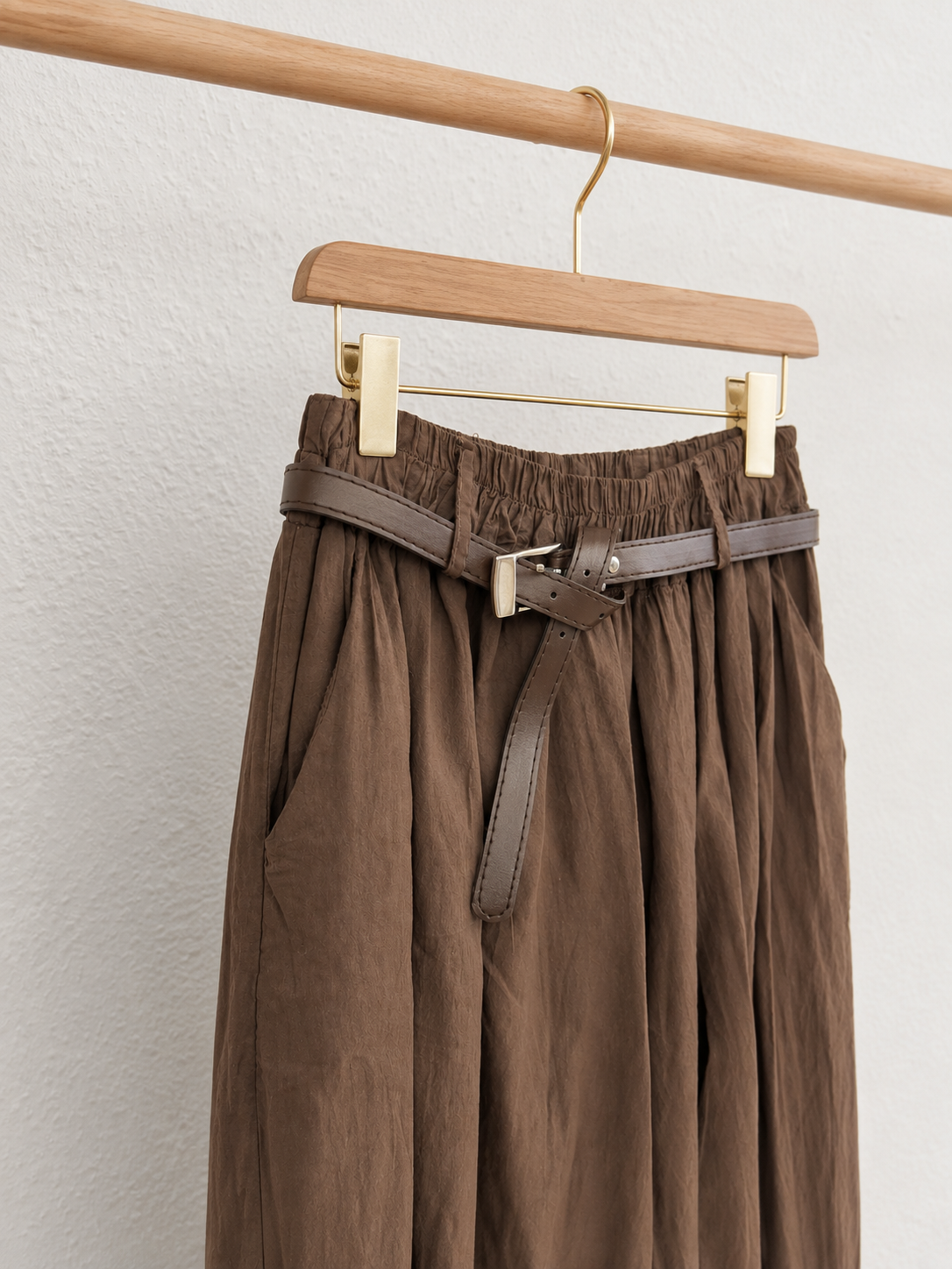 Ballonhose "Belli" Braun mit Gürtel