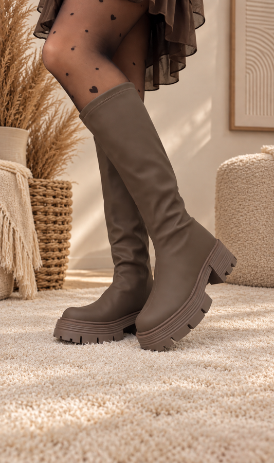Stiefel "ALINDA" Chunky Plateau Stiefel
