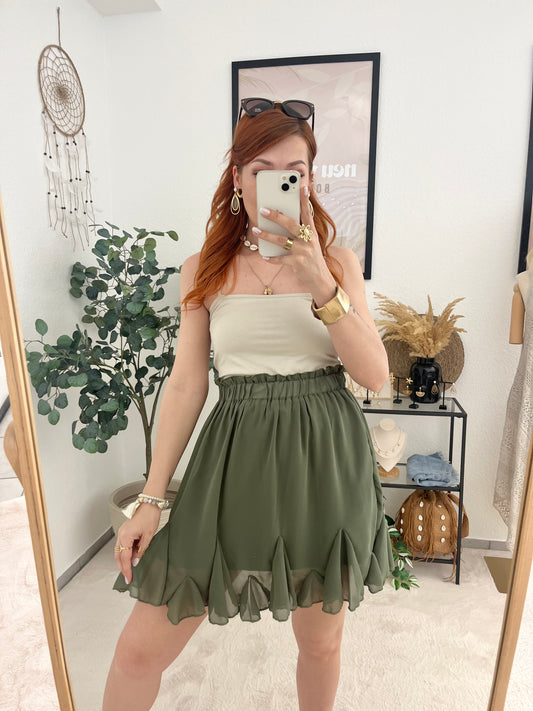 Rock "Annali" khaki- leichter Rock