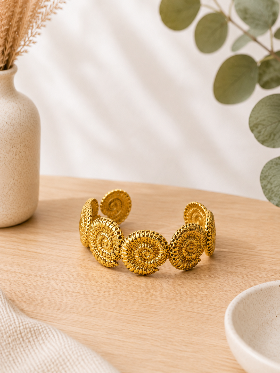 Armband "Muscheli" gold/ silber