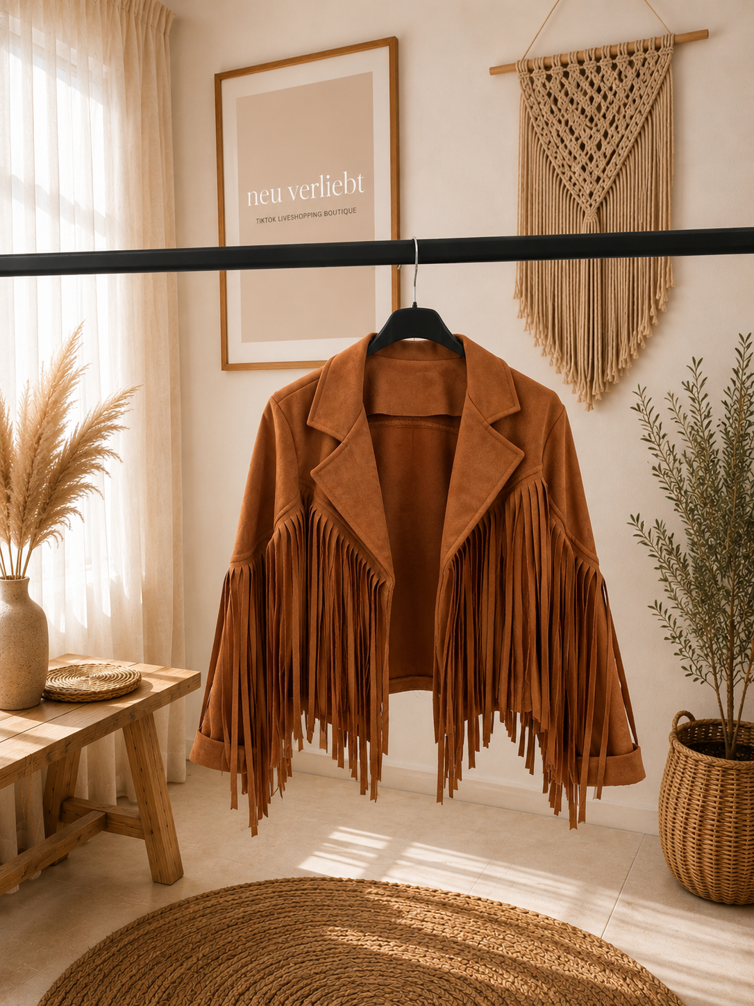 Fransenjacke "OLIVIA" Softwildlederlook - in verschiedenen Farben