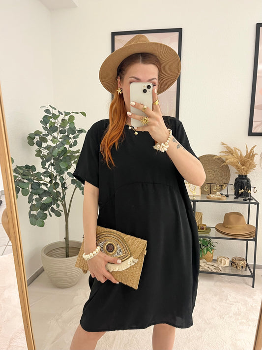 Kleid "Felina" schwarz - leichtes Midikleid