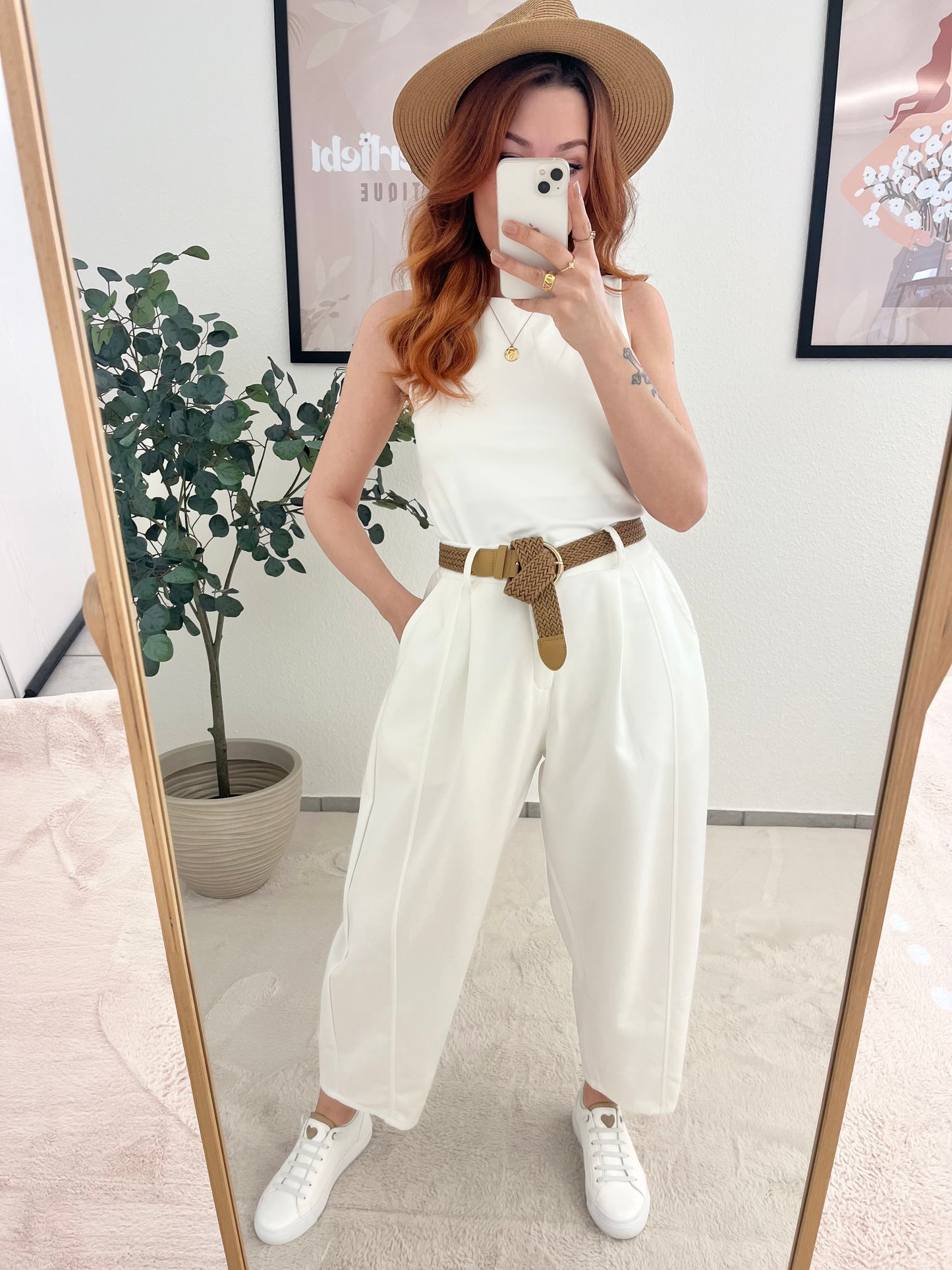 Wildlederlook Hose "Valeria"