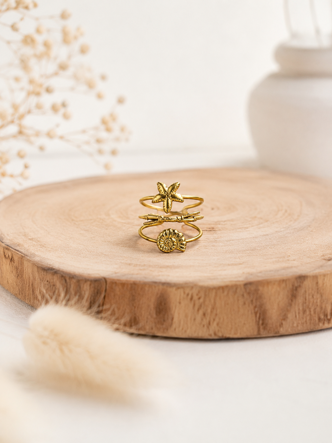 Ring "beachi" - gold