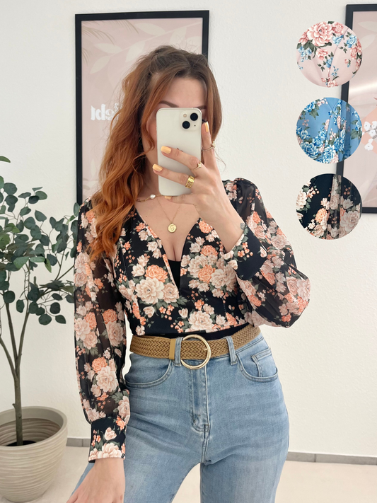 Bluse "Layla" - Rückenfreie Bluse in versch. Farben
