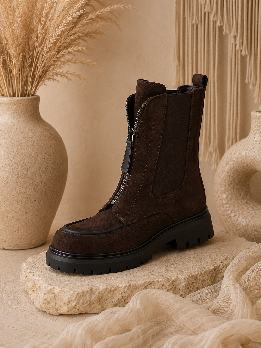 Boots "AYLISHA" in braun