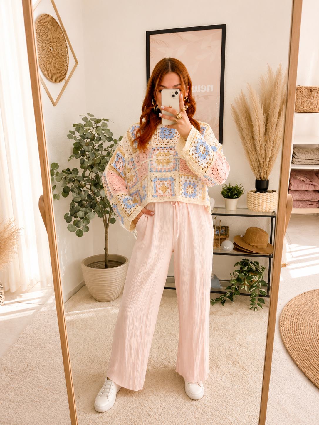 Hose "Franzi" rosa - leichte Hose