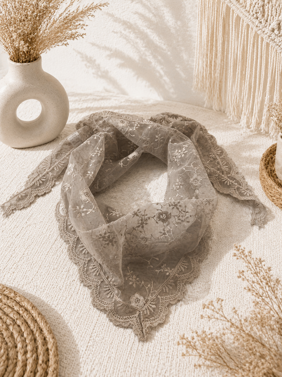 Spitzentuch "Ally“ beige