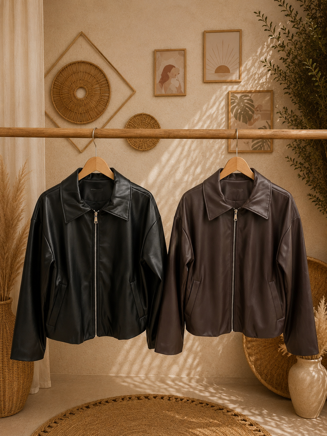Lederjacke "KAISY" - Kunstleder Jacke