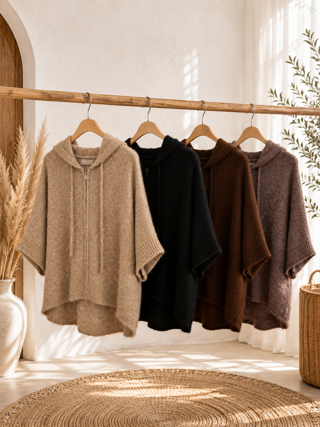 Cardiganjacke "Aria" mit Kapuze in verschiedenen Farben