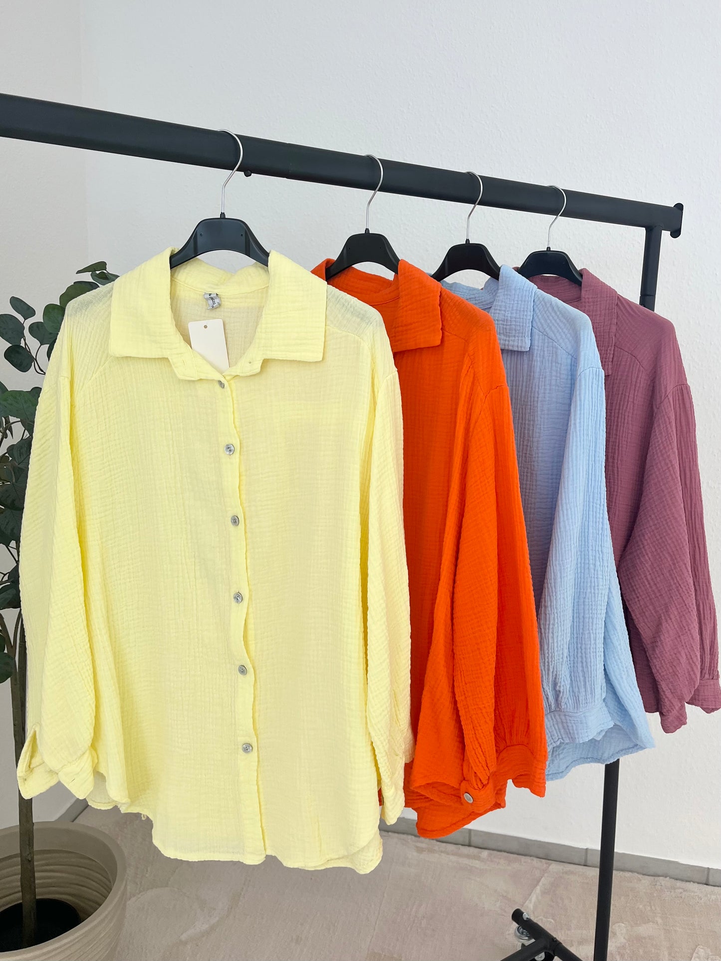 Musselin Bluse "Stephi" - versch. Farben