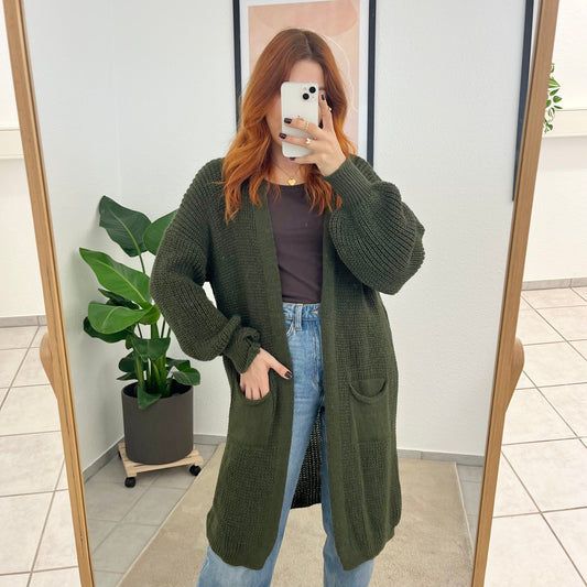 Strickjacke Mary Khaki
