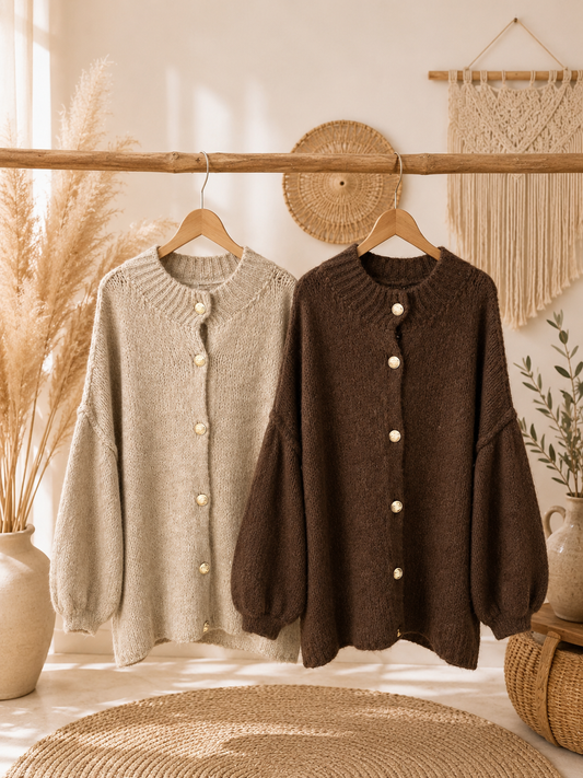 Cardigan "OLGA" - kuschliger Cardigan mit Knöpfen