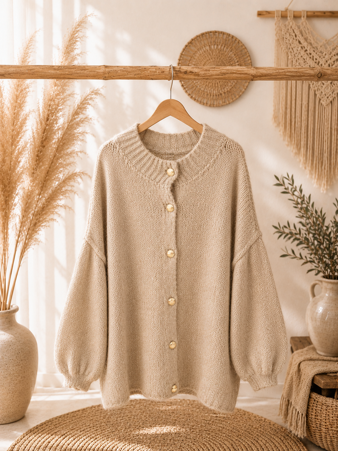 Cardigan "OLGA" - kuschliger Cardigan mit Knöpfen