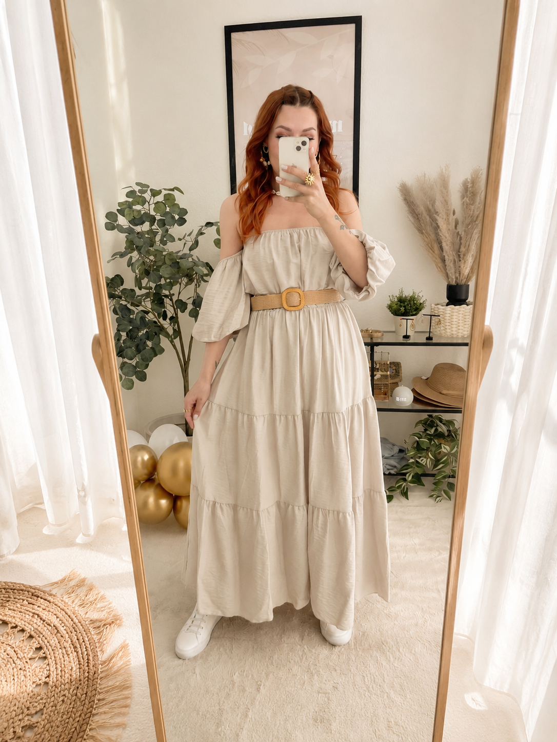 Kleid "Maria" - creme