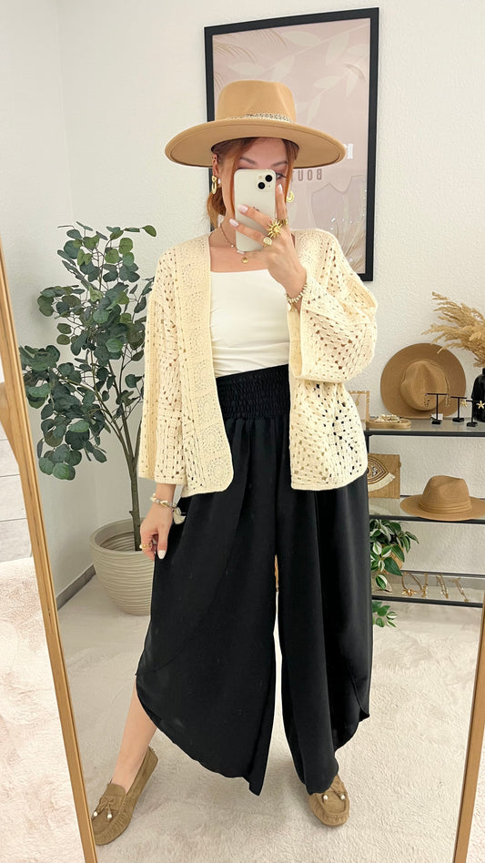 Hose "Amira" schwarz - leichte Hose perfekte Sommerhose