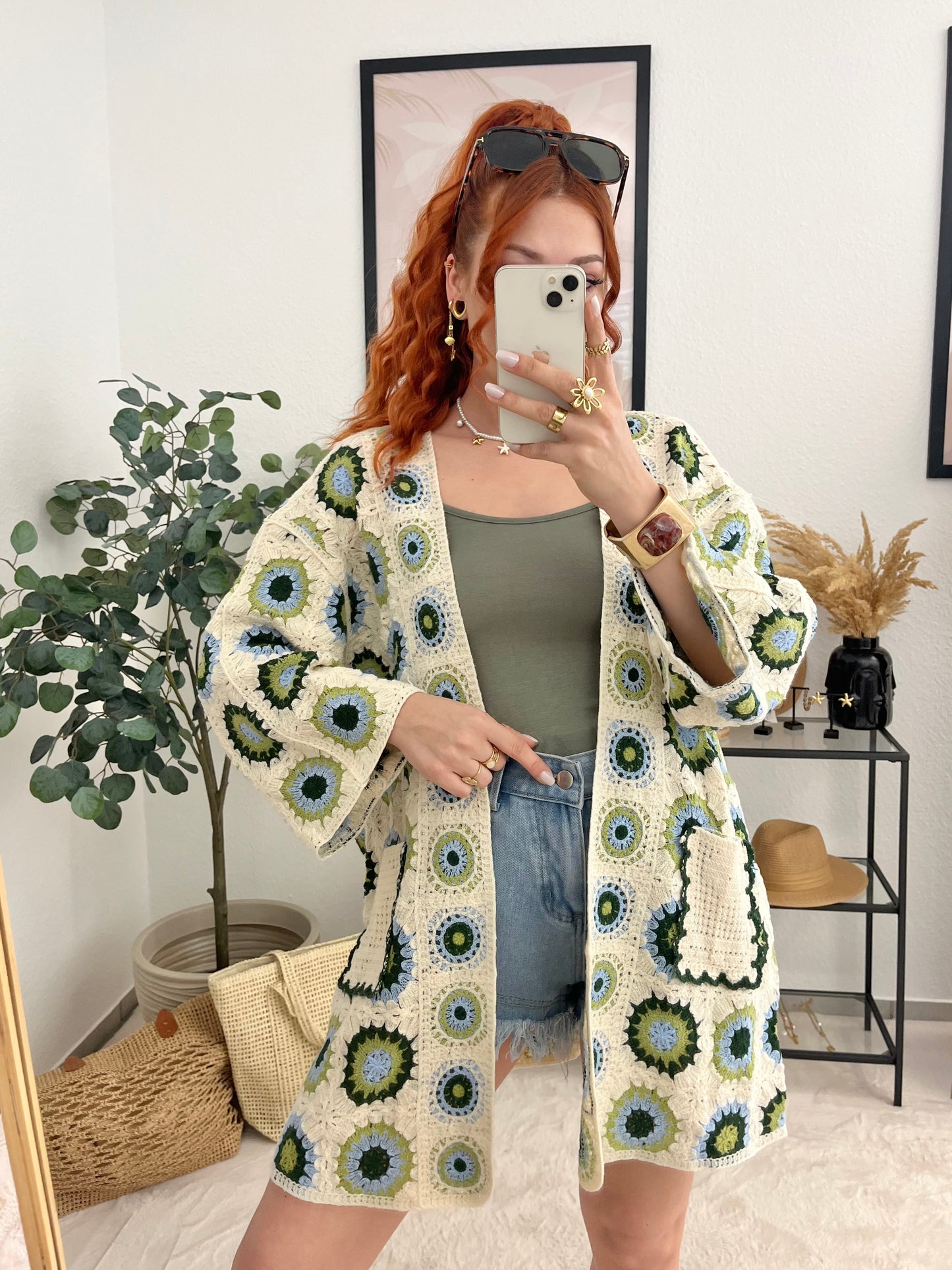 Jacke "Anastasia" - gemustert Bohostil