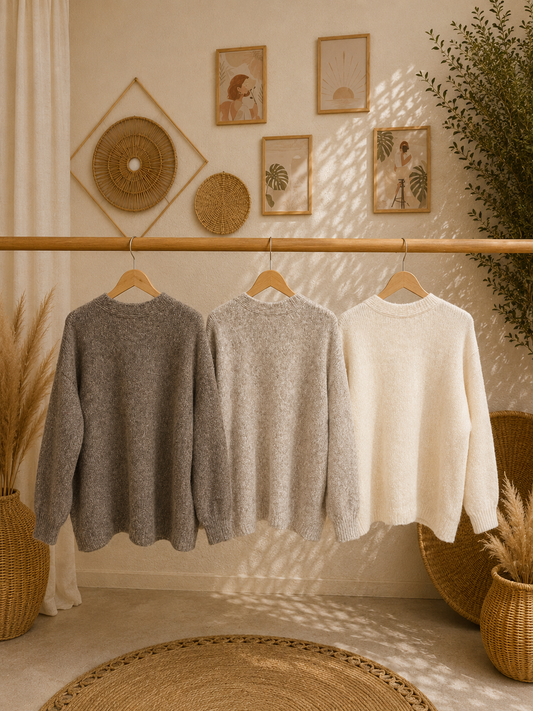 Pullovercardigan "HOLA" - in verschiedenen Farben