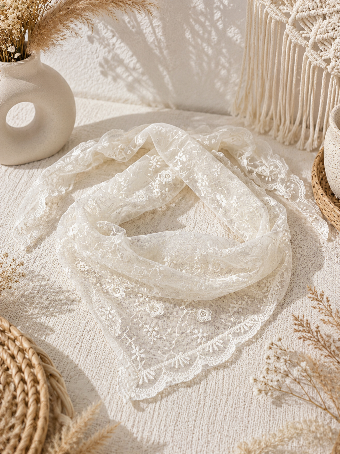 Spitzentuch "Ally“ creme