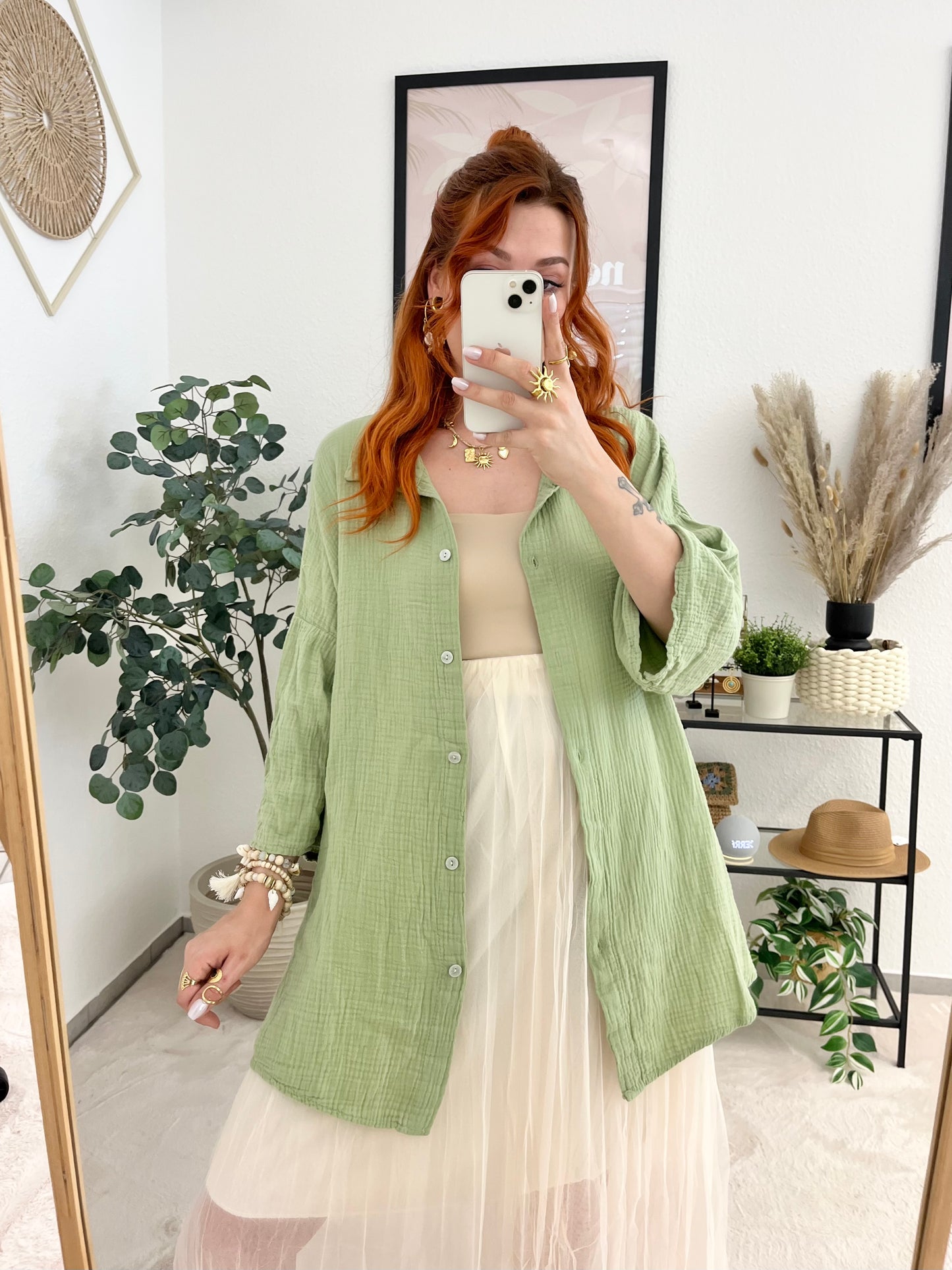 Bluse "Lucena" - Musselinbluse mit Stickereien