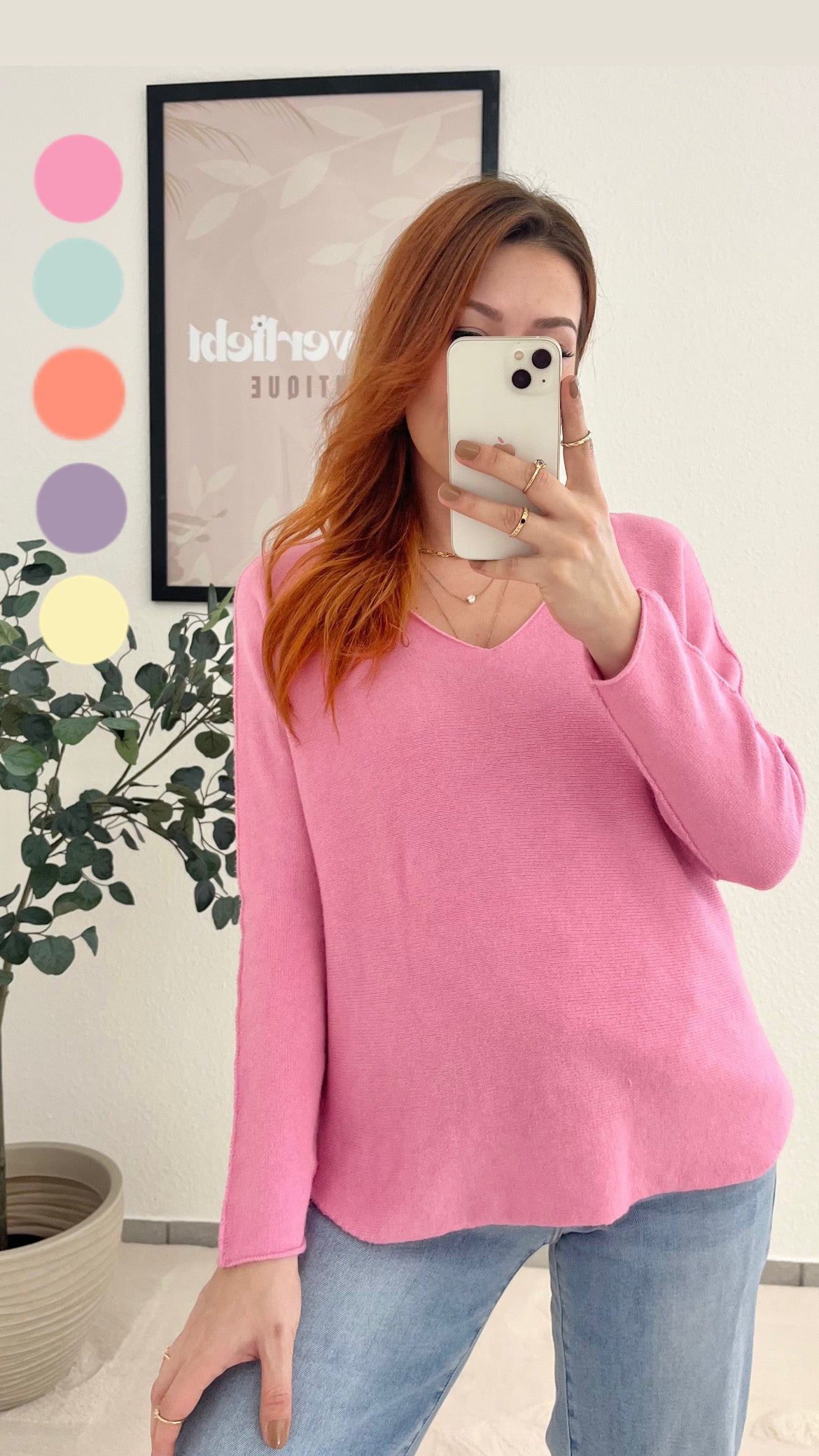 Pullover Marta V lang
