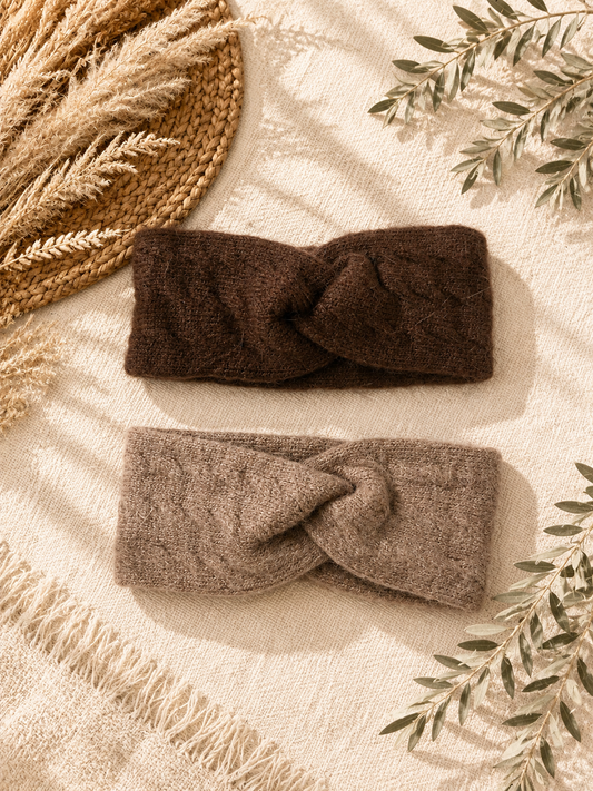 Stirnband "NALA" - braun / taupe