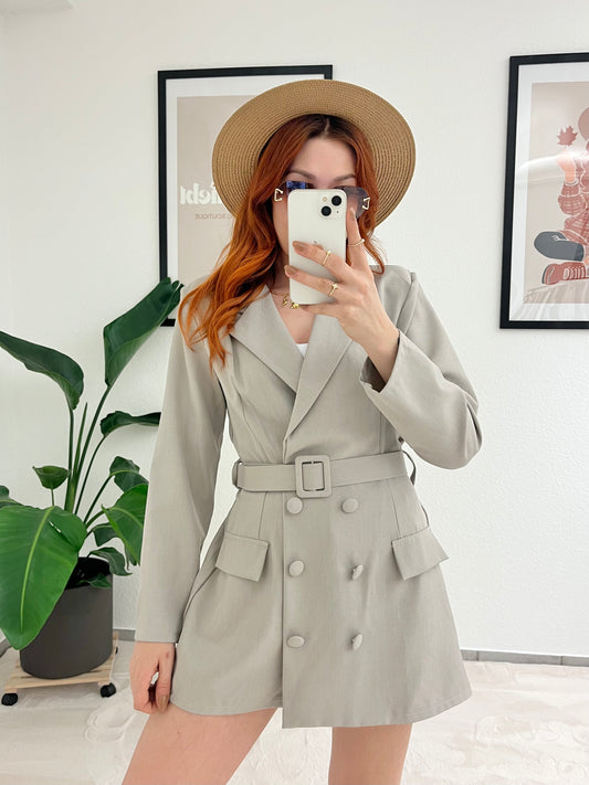 Jumpsuit Blazer Elly taupe