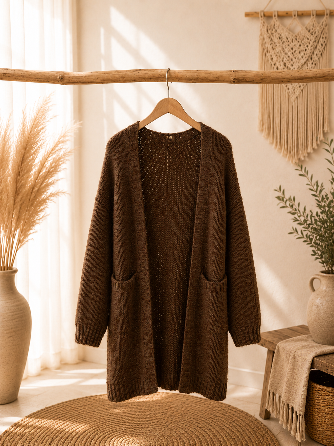 Cardigan lang "LOREENA" - verschiedene Farben