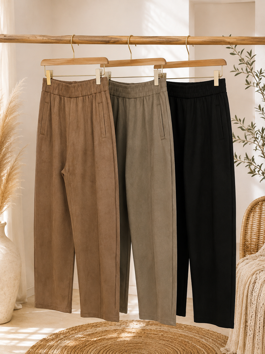 Hose "Wildie" Wildlederlook Hose - verschiedene Farben und Größen