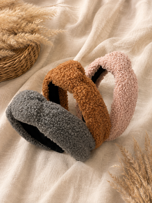 Teddy Haarreif mit Knotenoptik - verschiedene Farben