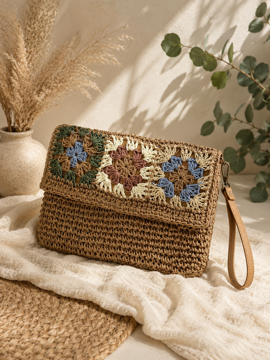 Häkelclutch "Jenni" - Bohotasche