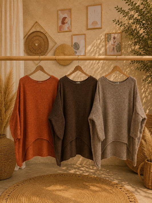 Pullover "LOTTY" Oversize Pullover in verschiedenen Farben