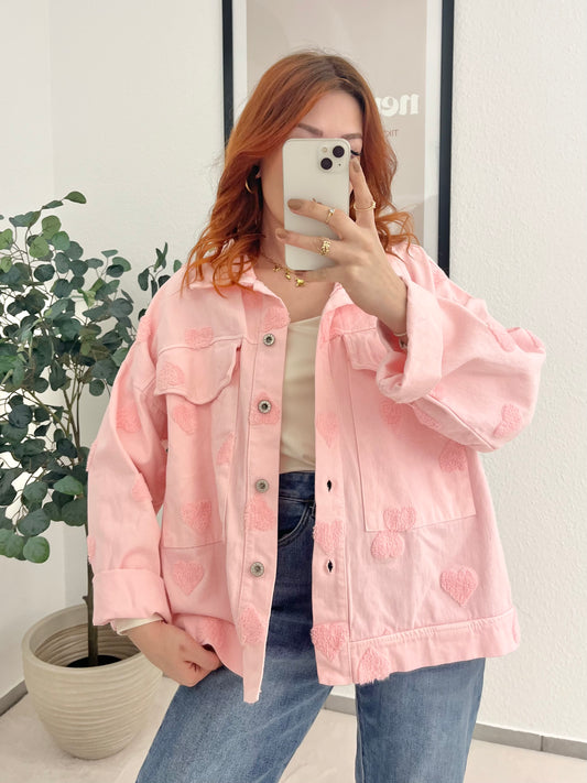 Jacke Herzi rosa