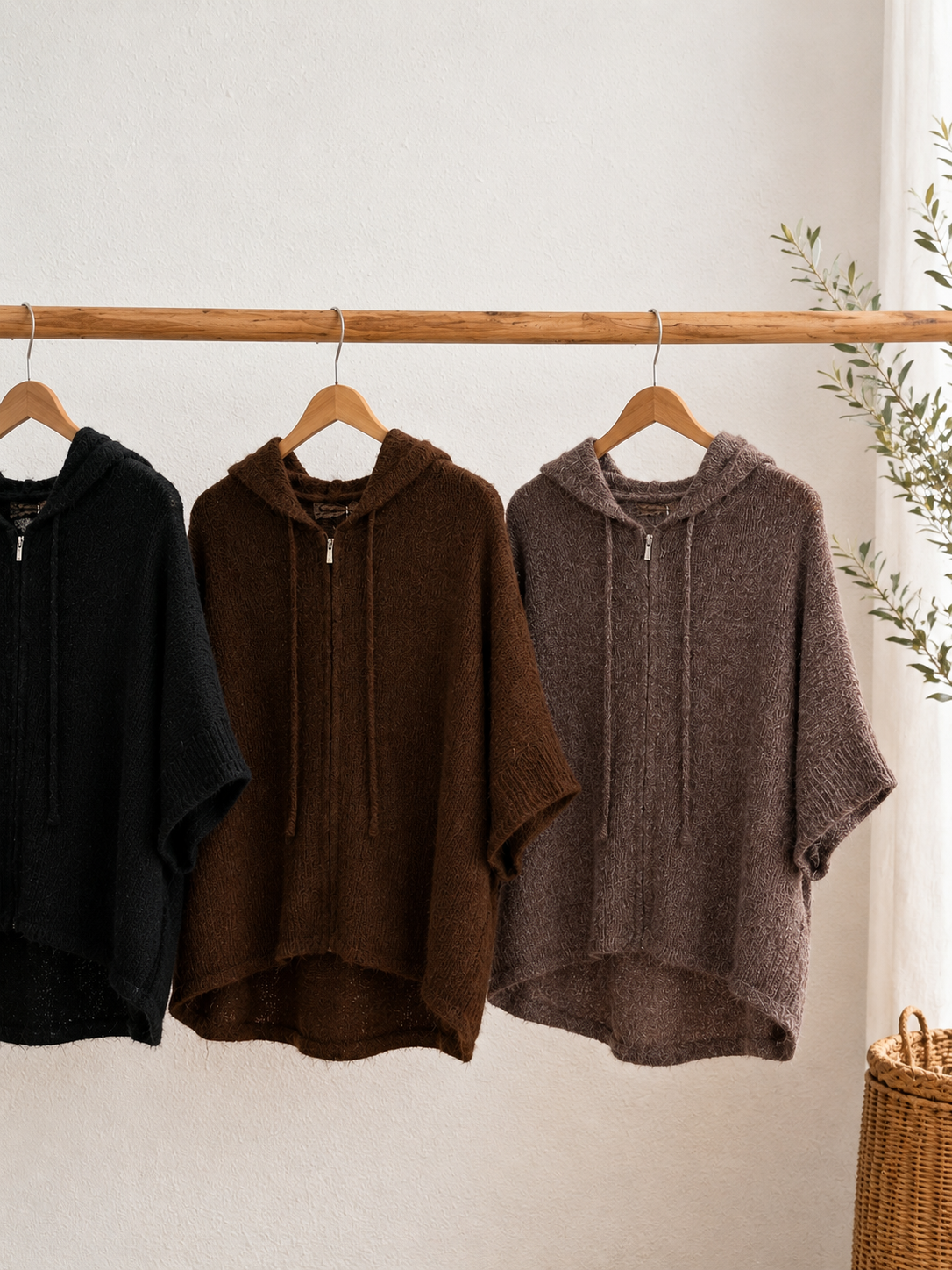 Cardiganjacke "Aria" mit Kapuze in verschiedenen Farben