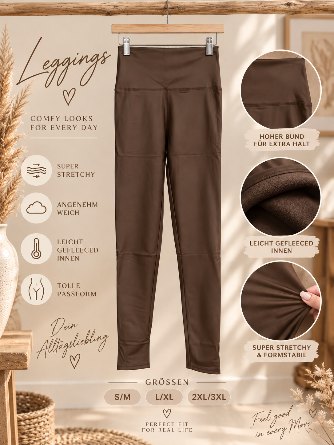 Leggings "CHOCLATE" - in verschiedenen Größen