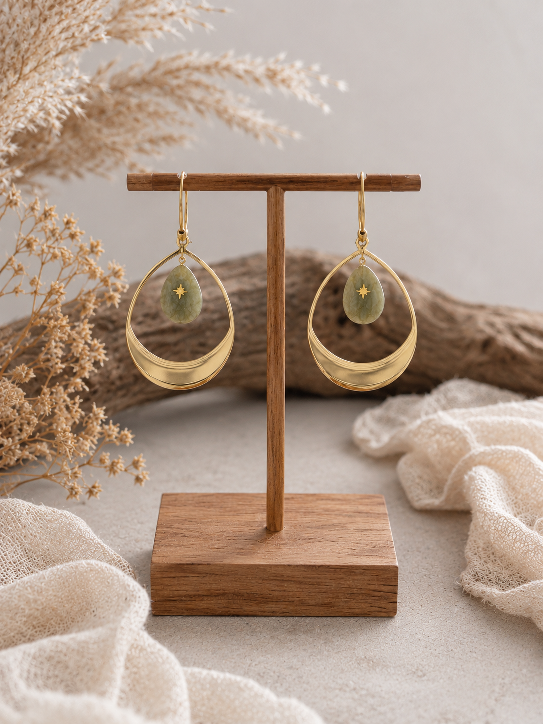Ohrring "Jella" gold - im Boho Stil