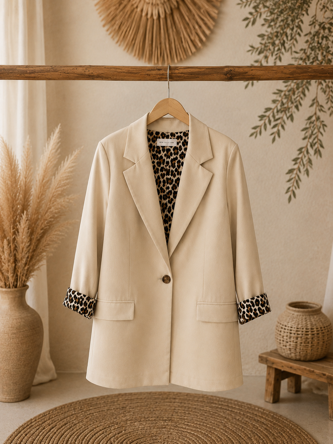 Blazer "LEOLY" - in Beige / Braun