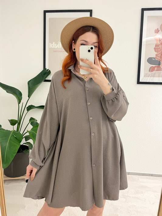 Blusenkleid Rieke taupe