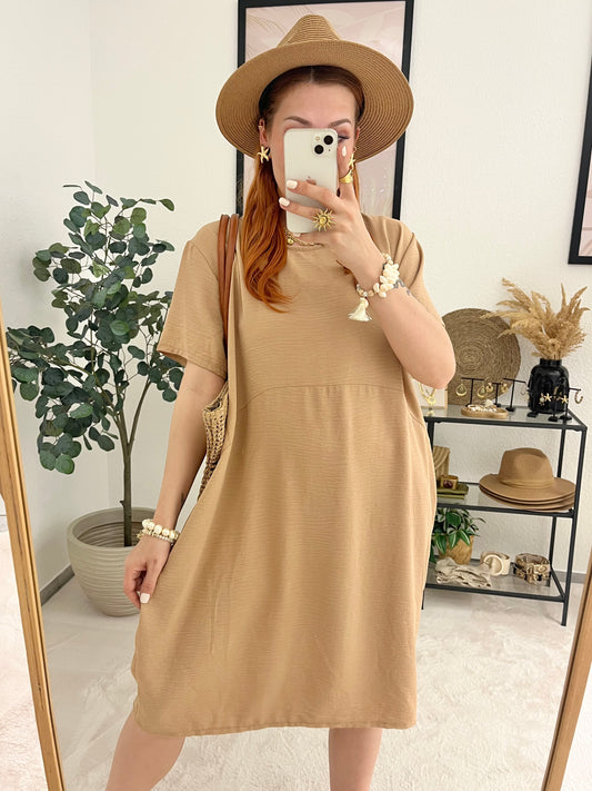 Kleid "Felina" braun - leichtes Midikleid