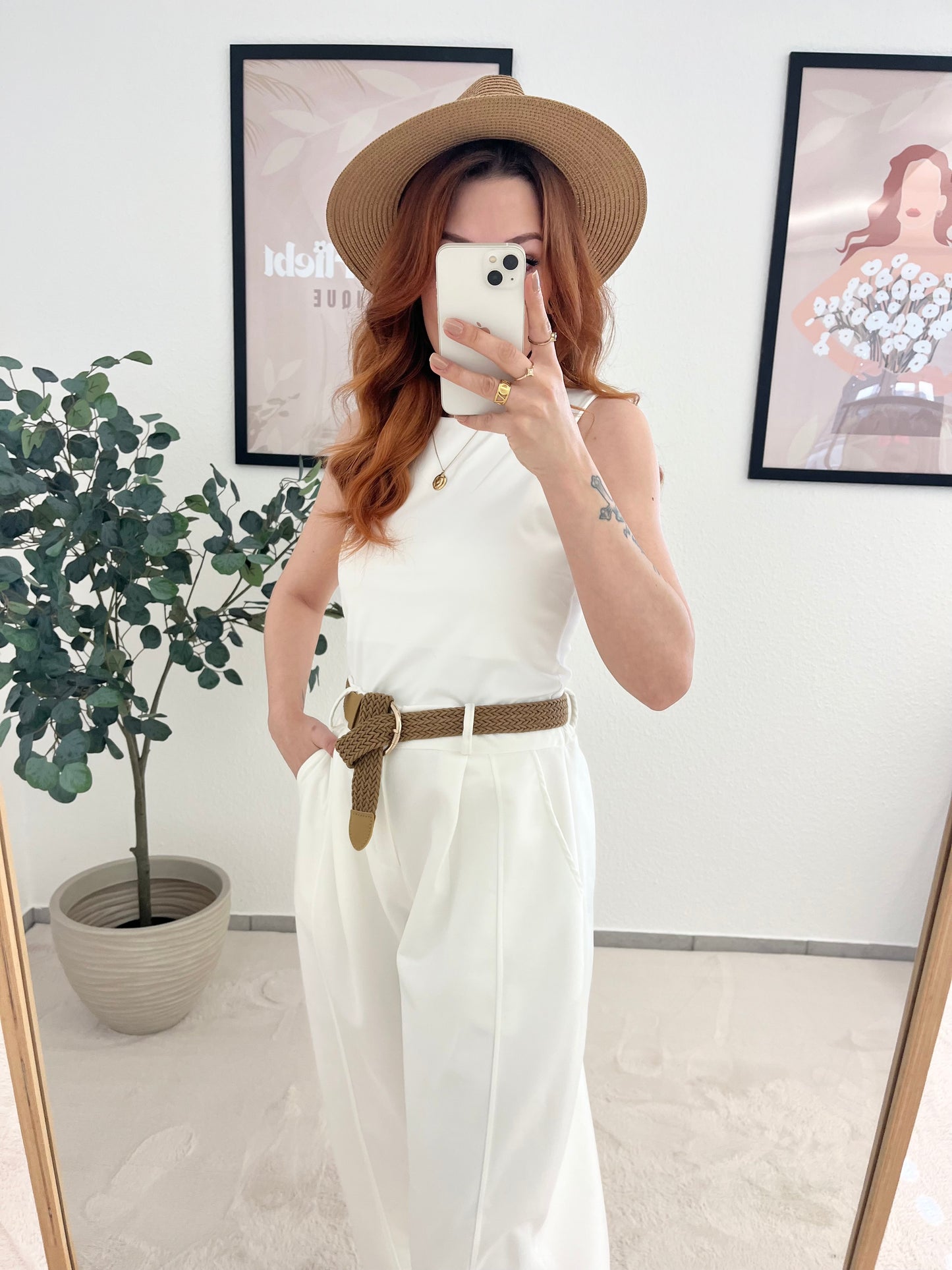Wildlederlook Hose "Valeria"