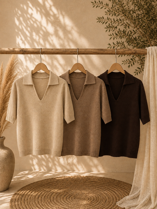 Pullover "JENNYFER" Kurzarm - in verschiedenen Farben