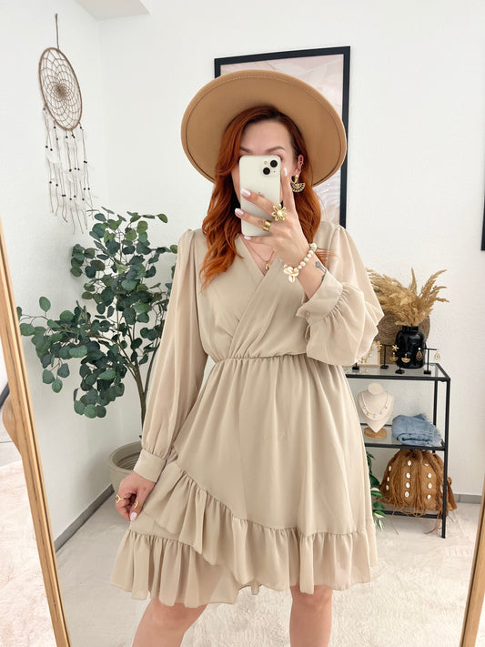 Kleid "Jeanette" creme - leichtes Sommerkleid