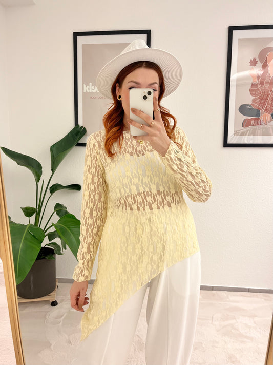 Oberteil Spitze Joelle gelb